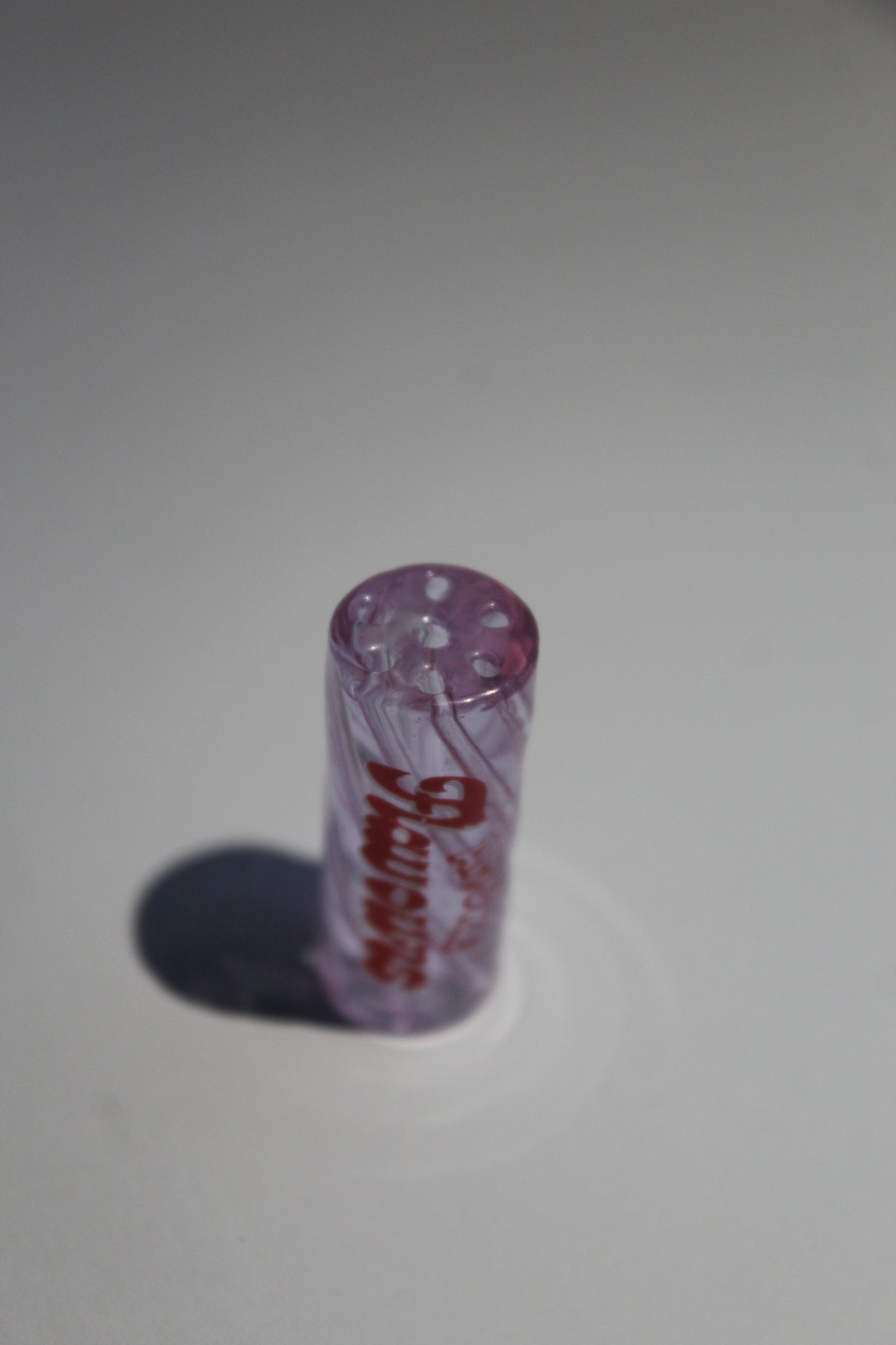 Glass filter clear purple