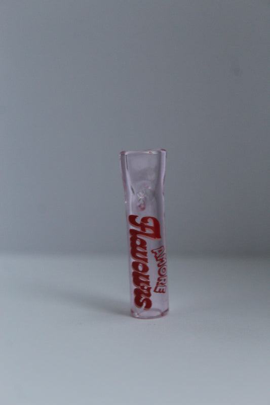 Glass filter flat clear pink