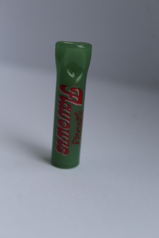 Glass filter flat milky jade green