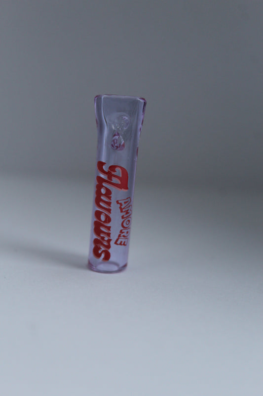 Glass filter flat clear pink
